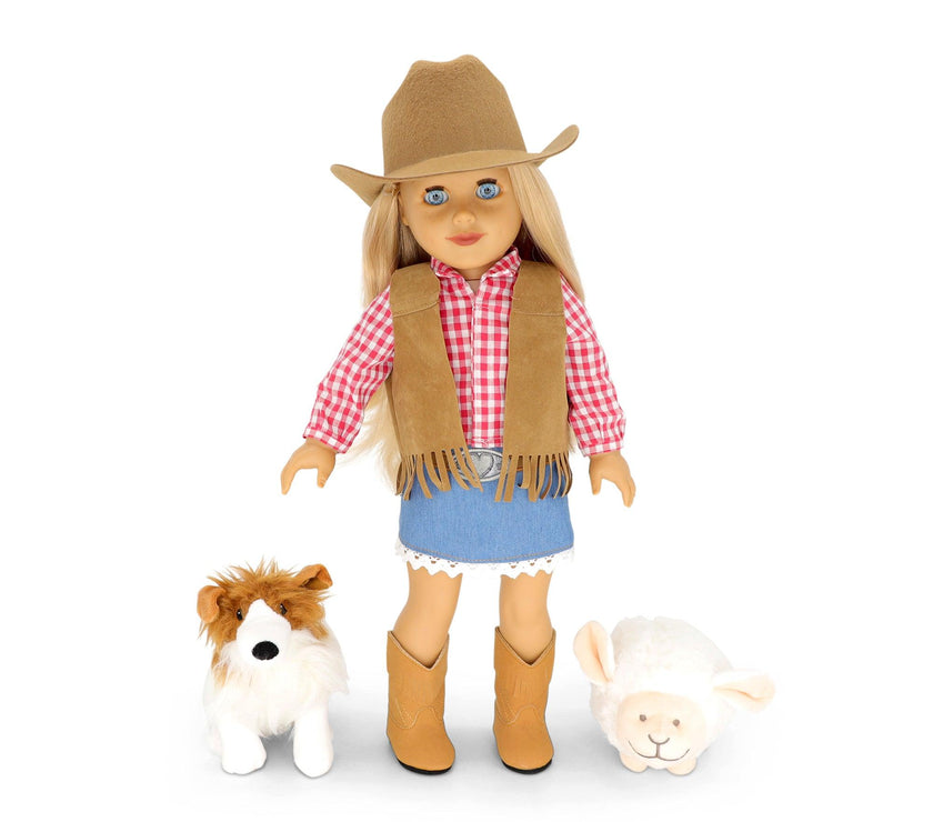 Playtime by Eimmie Playtime Pack Country Chic 18 Inch Dolls - OrangeOnions Wholesale
