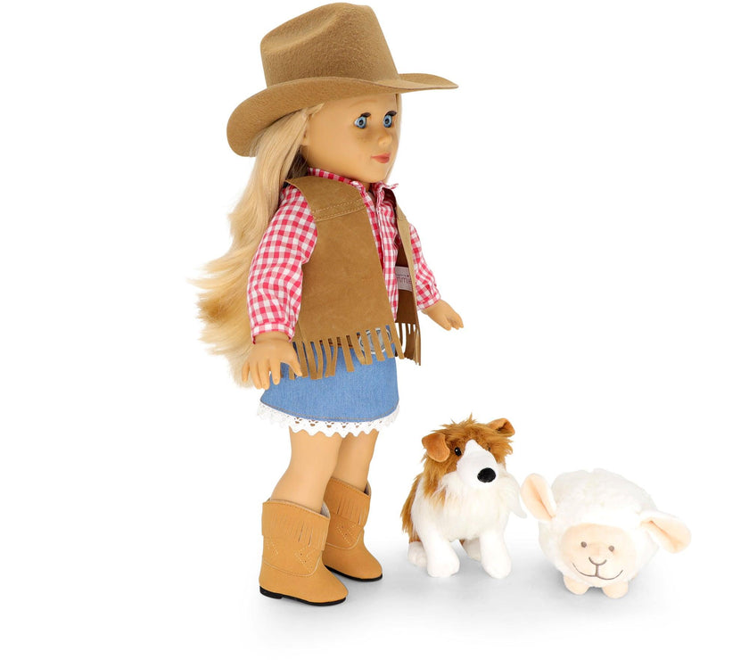 Playtime by Eimmie Playtime Pack Country Chic 18 Inch Dolls - OrangeOnions Wholesale