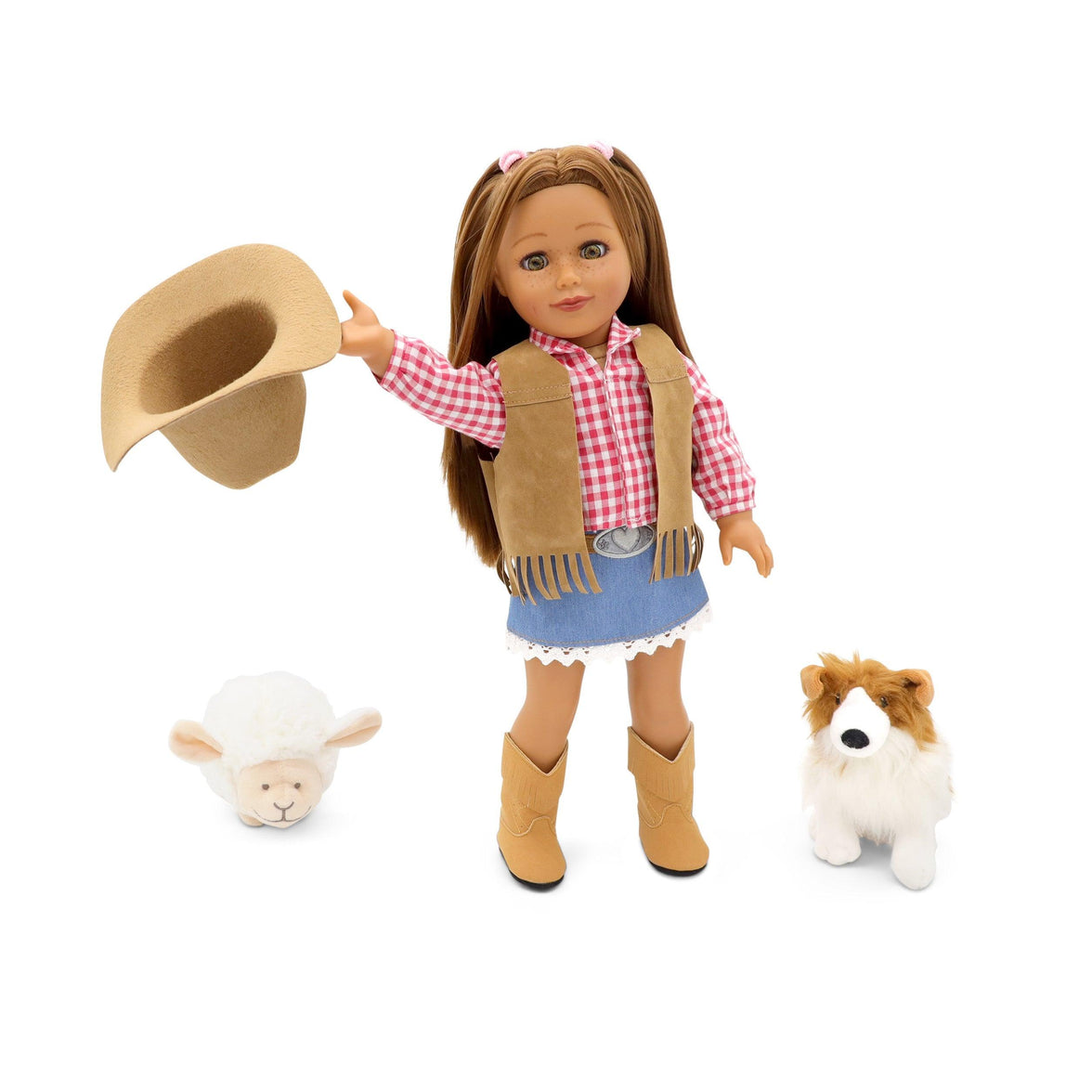 Playtime by Eimmie Playtime Pack Country Chic 18 Inch Dolls - OrangeOnions Wholesale