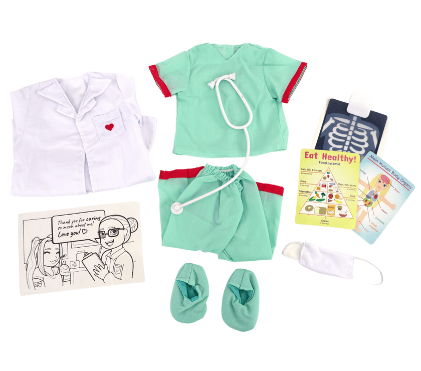 Playtime by Eimmie Playtime Pack Doctor 18 Inch Dolls - OrangeOnions Wholesale