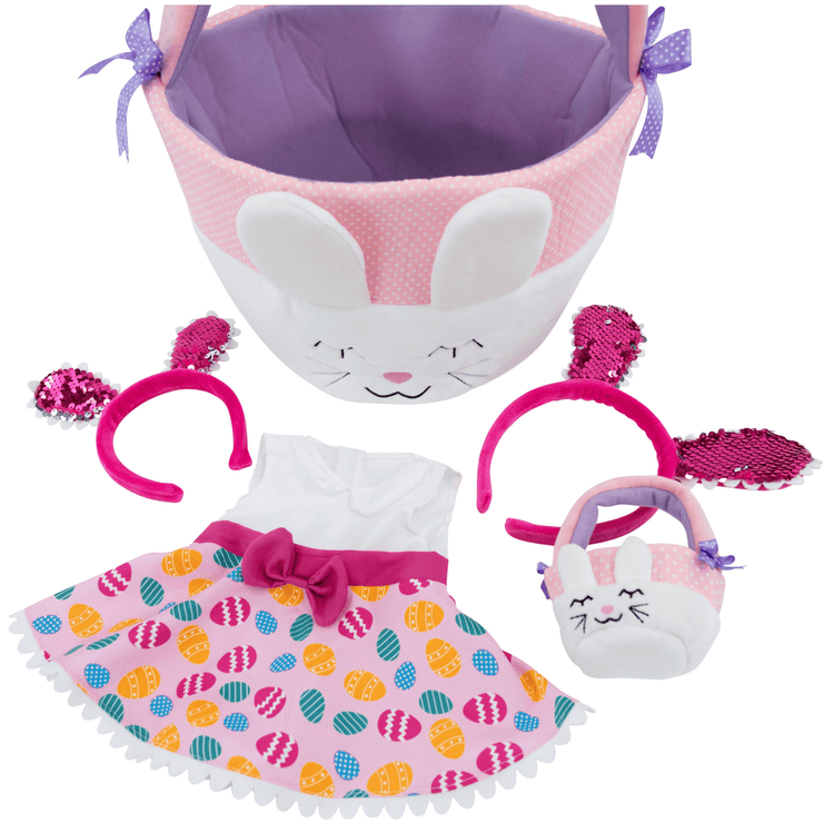 Playtime by Eimmie Playtime Pack Easter with Matching Child Accessories 18 Inch Dolls - OrangeOnions Wholesale