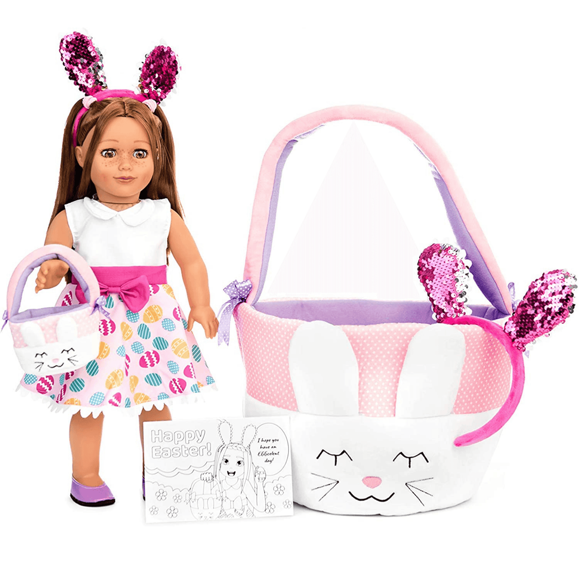 Playtime by Eimmie Playtime Pack Easter with Matching Child Accessories 18 Inch Dolls - OrangeOnions Wholesale