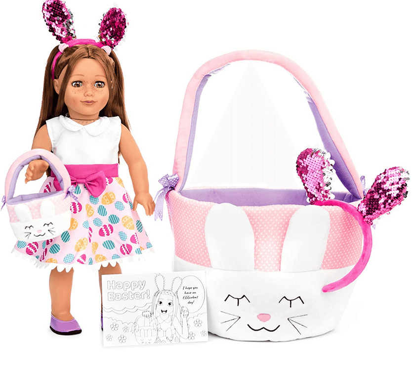 Playtime by Eimmie Playtime Pack Easter with Matching Child Accessories 18 Inch Dolls - OrangeOnions Wholesale