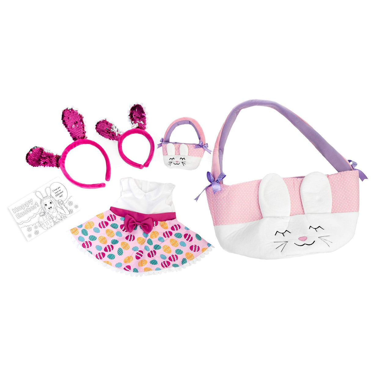 Playtime by Eimmie Playtime Pack Easter with Matching Child Accessories 18 Inch Dolls - OrangeOnions Wholesale
