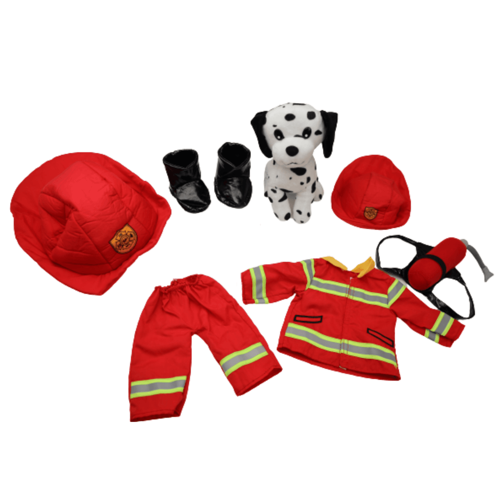 Playtime by Eimmie Playtime Pack FireFighter with Matching Child Accessories 18 Inch Dolls - OrangeOnions Wholesale
