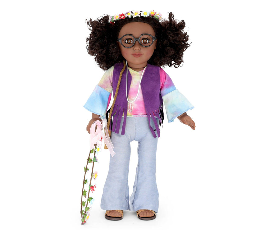 Playtime by Eimmie Playtime Pack Flower Child with Child Accessories 18 Inch Dolls - OrangeOnions Wholesale