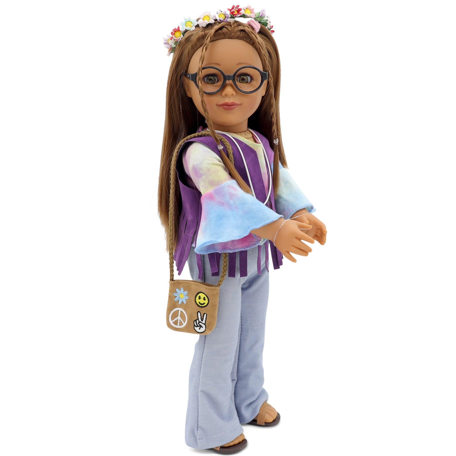 Playtime by Eimmie Playtime Pack Flower Child with Child Accessories 18 Inch Dolls - OrangeOnions Wholesale