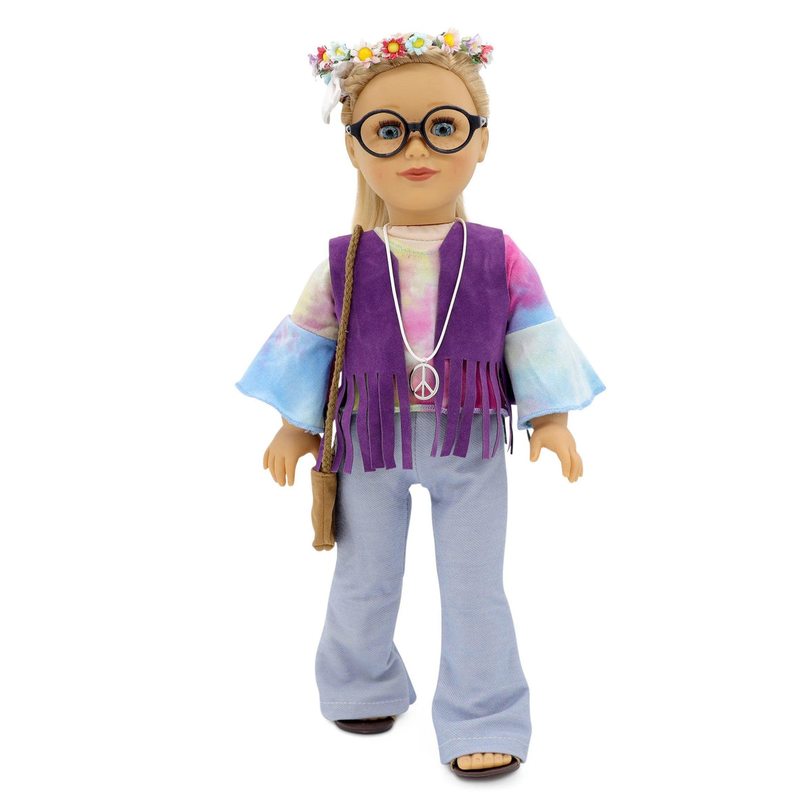 Playtime by Eimmie Playtime Pack Flower Child with Child Accessories 18 Inch Dolls - OrangeOnions Wholesale