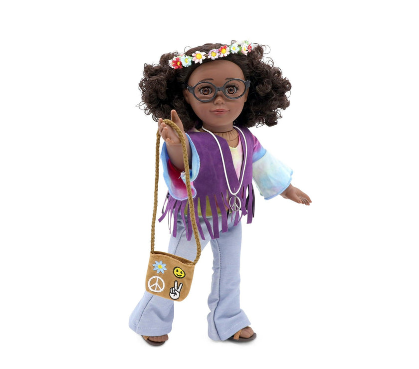Playtime by Eimmie Playtime Pack Flower Child with Child Accessories 18 Inch Dolls - OrangeOnions Wholesale