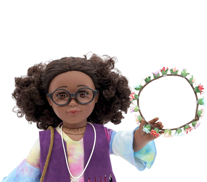 Playtime by Eimmie Playtime Pack Flower Child with Child Accessories 18 Inch Dolls - OrangeOnions Wholesale