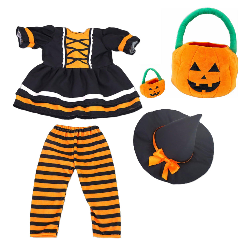 Playtime by Eimmie Playtime Pack Halloween with Matching Child Accessories 18 Inch Doll - OrangeOnions Wholesale