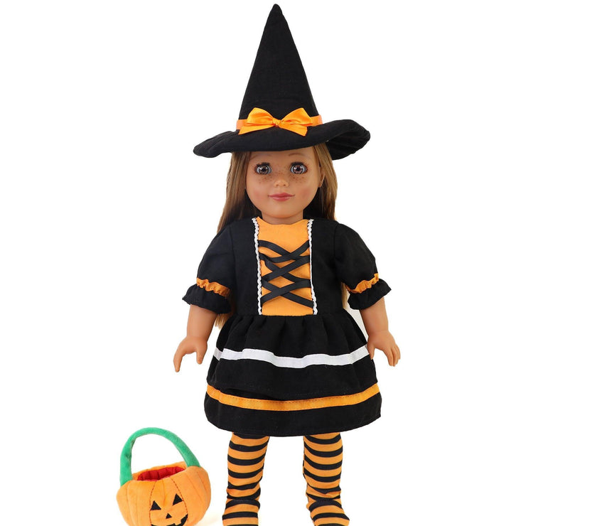 Playtime by Eimmie Playtime Pack Halloween with Matching Child Accessories 18 Inch Doll - OrangeOnions Wholesale