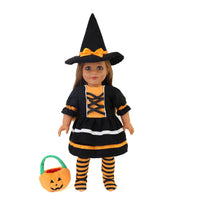 Playtime by Eimmie Playtime Pack Halloween with Matching Child Accessories 18 Inch Doll - OrangeOnions Wholesale