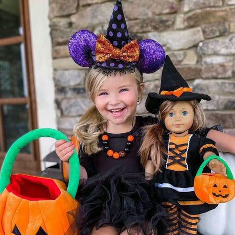 Playtime by Eimmie Playtime Pack Halloween with Matching Child Accessories 18 Inch Doll - OrangeOnions Wholesale