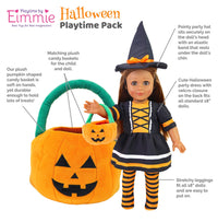 Playtime by Eimmie Playtime Pack Halloween with Matching Child Accessories 18 Inch Doll - OrangeOnions Wholesale