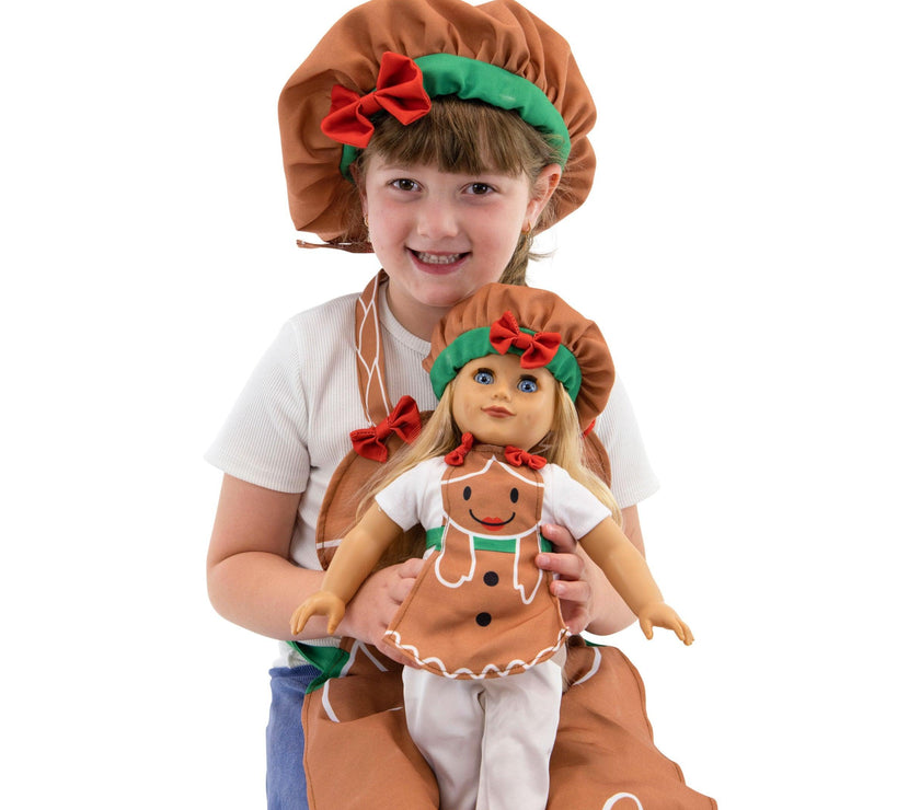 Playtime by Eimmie Playtime Pack Holiday Baking with Matching Child Accessories 18 Inch Doll - OrangeOnions Wholesale