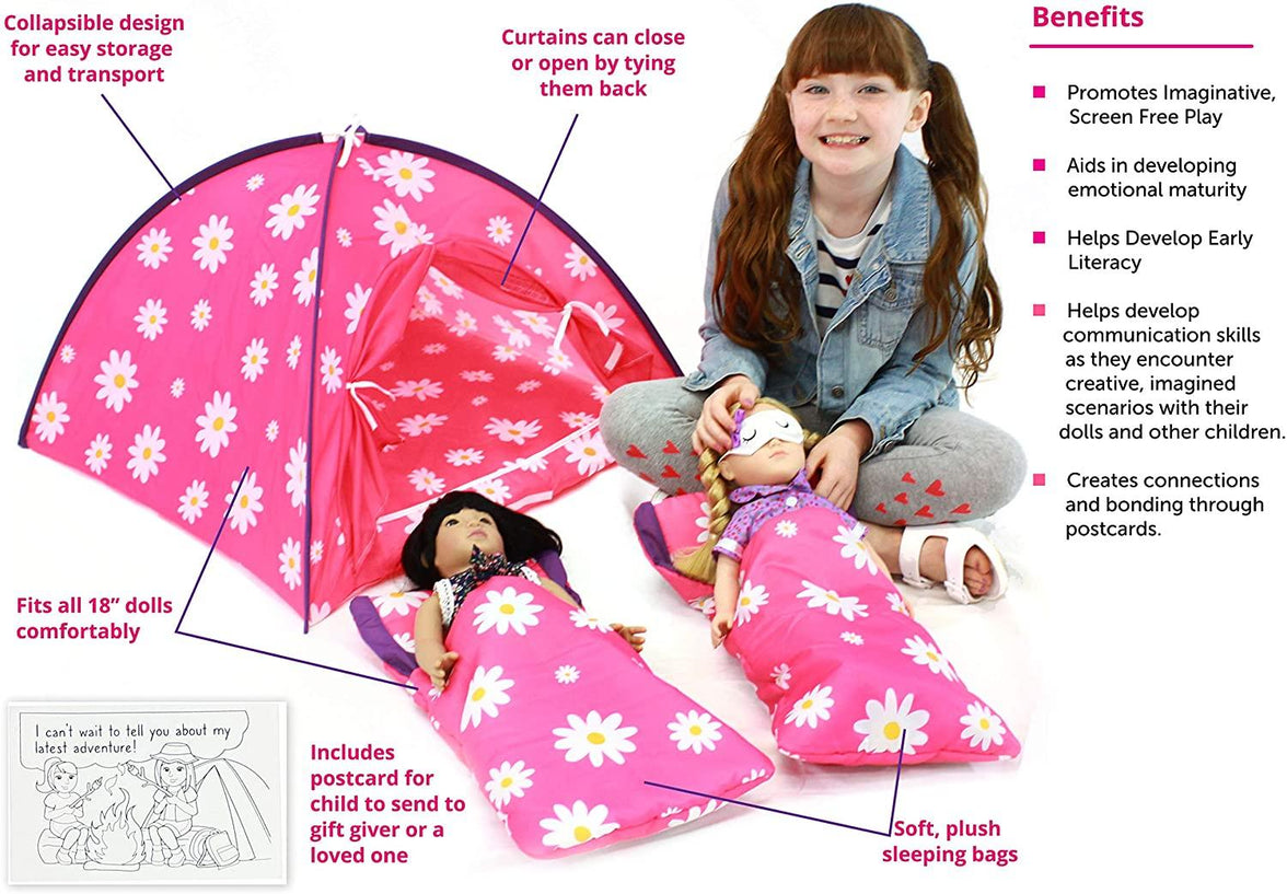 Playtime by Eimmie Playtime Pack Lets Go Camping 18 Inch Doll - OrangeOnions Wholesale