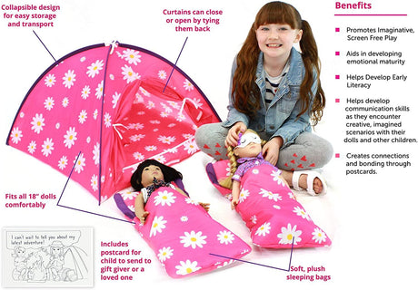 Playtime by Eimmie Playtime Pack Lets Go Camping 18 Inch Doll - OrangeOnions Wholesale
