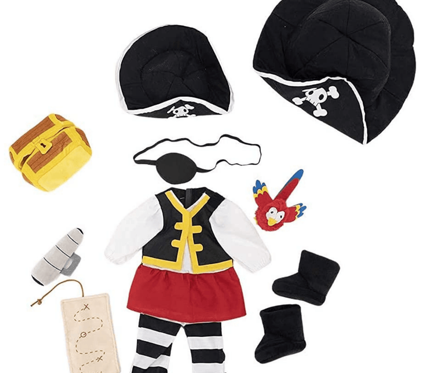 Playtime by Eimmie Playtime Pack Pirate with Matching Child Accessories 18 Inch Dolls - OrangeOnions Wholesale