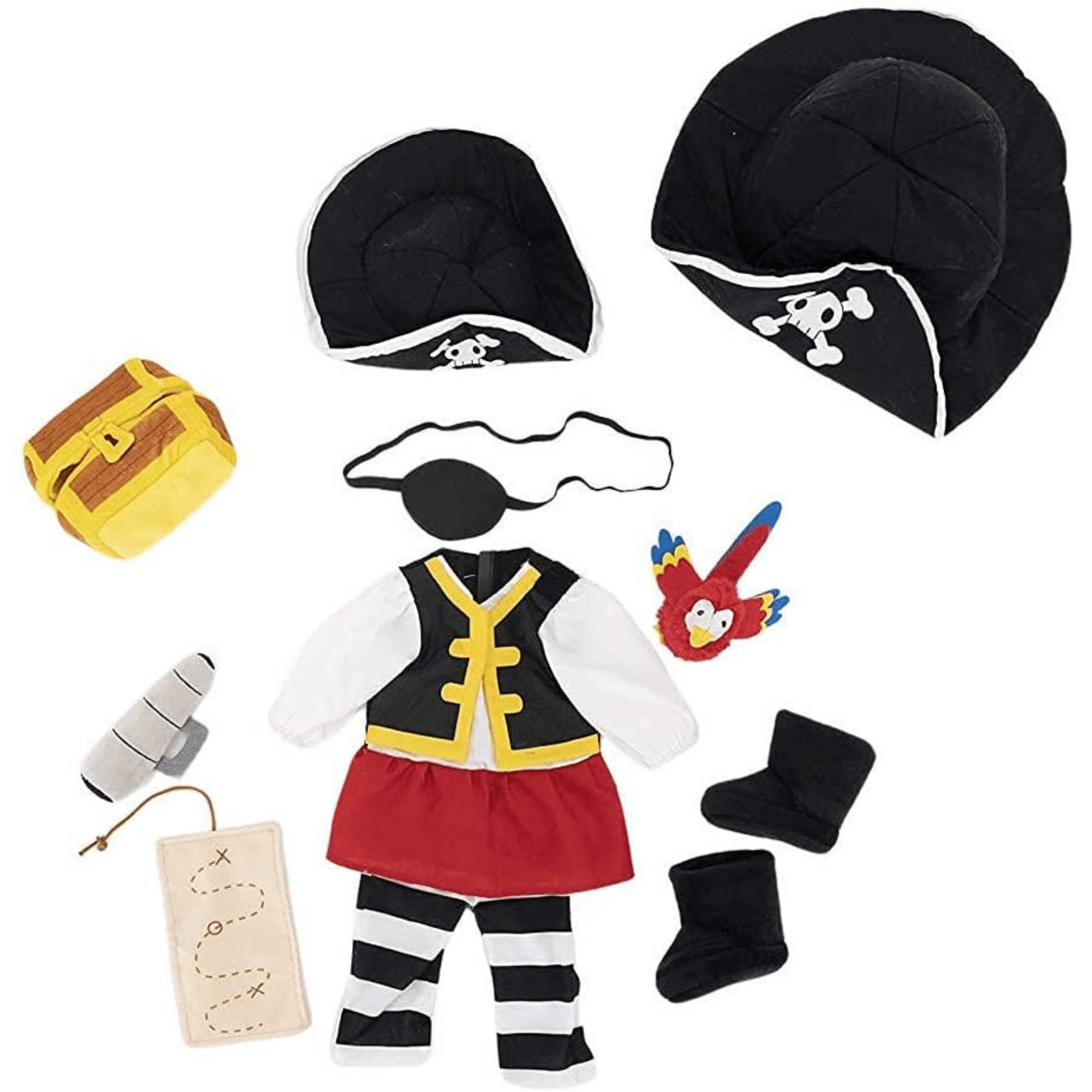 Playtime by Eimmie Playtime Pack Pirate with Matching Child Accessories 18 Inch Dolls - OrangeOnions Wholesale