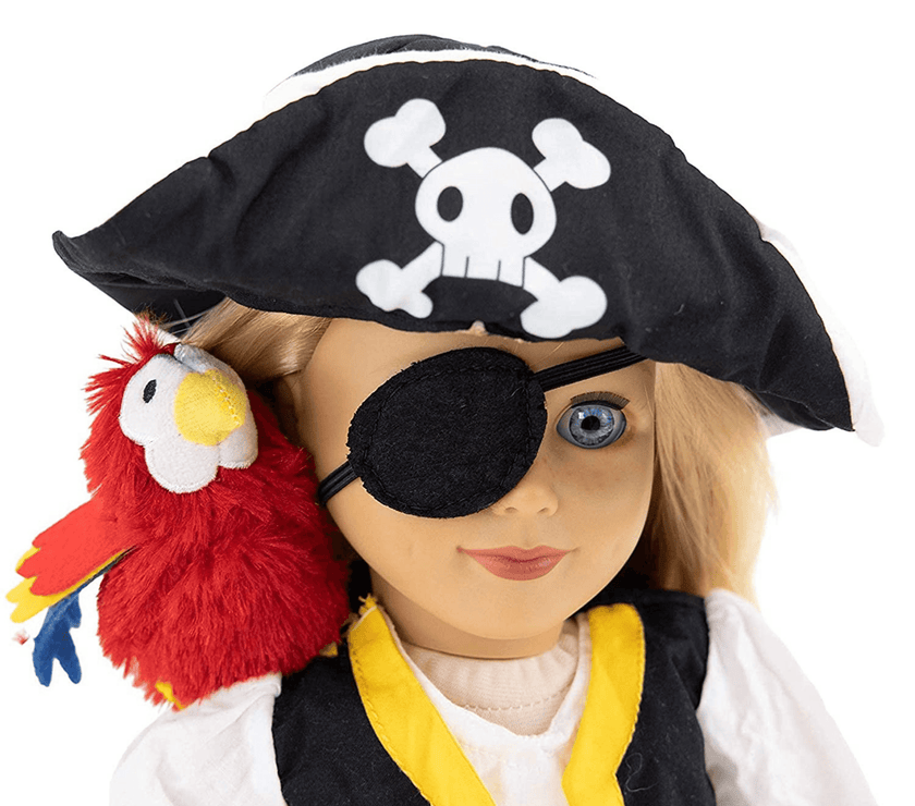 Playtime by Eimmie Playtime Pack Pirate with Matching Child Accessories 18 Inch Dolls - OrangeOnions Wholesale