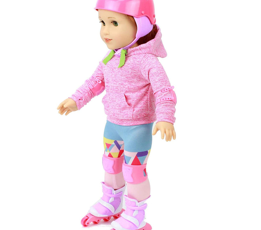 Playtime by Eimmie Playtime Pack Roller Skating 18 Inch Dolls - OrangeOnions Wholesale