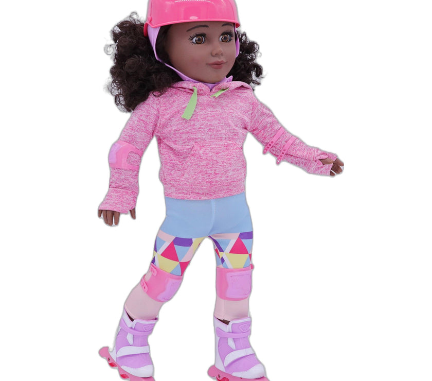 Playtime by Eimmie Playtime Pack Roller Skating 18 Inch Dolls - OrangeOnions Wholesale