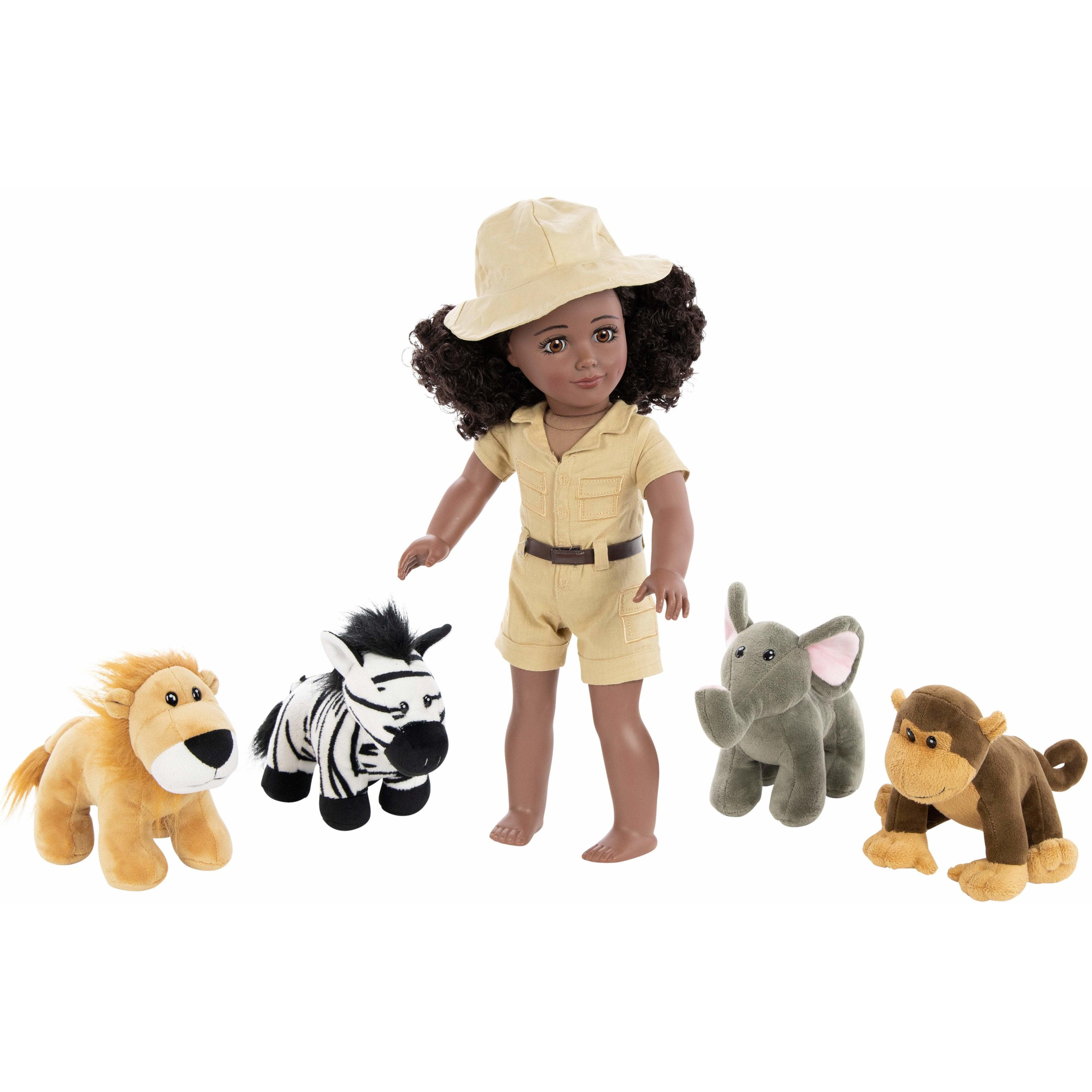 Playtime by Eimmie Playtime Pack Safari Adventure 18 Inch Dolls - OrangeOnions Wholesale