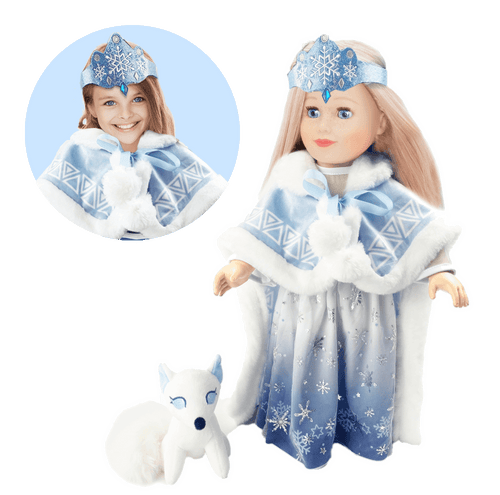 Playtime by Eimmie Playtime Pack Snow Princess with Matching Child Accessories - OrangeOnions Wholesale
