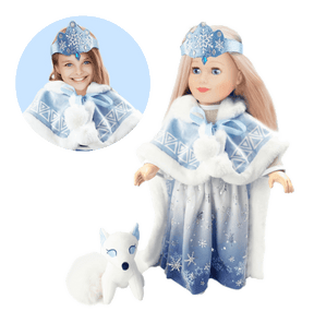 Playtime by Eimmie Playtime Pack Snow Princess with Matching Child Accessories - OrangeOnions Wholesale
