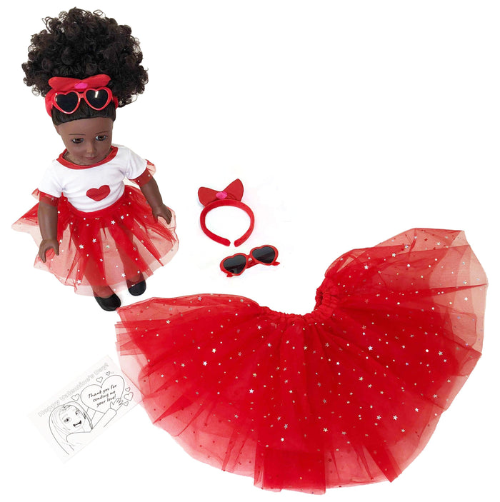Playtime by Eimmie Playtime Pack Valentine's Day with Matching Child Accessories 18 Inch Dolls - OrangeOnions Wholesale