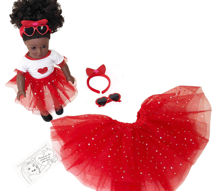 Playtime by Eimmie Playtime Pack Valentine's Day with Matching Child Accessories 18 Inch Dolls - OrangeOnions Wholesale