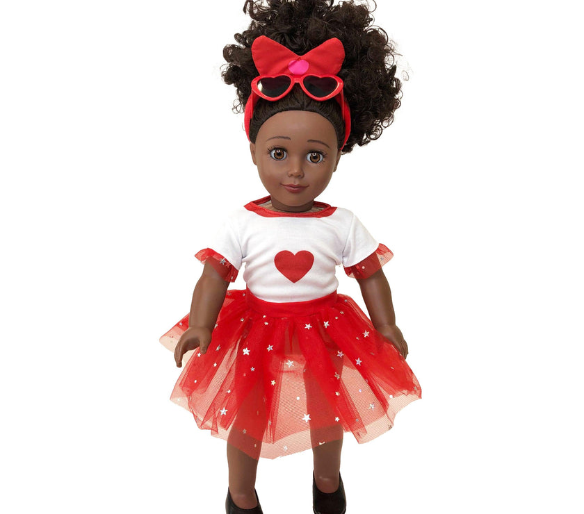 Playtime by Eimmie Playtime Pack Valentine's Day with Matching Child Accessories 18 Inch Dolls - OrangeOnions Wholesale