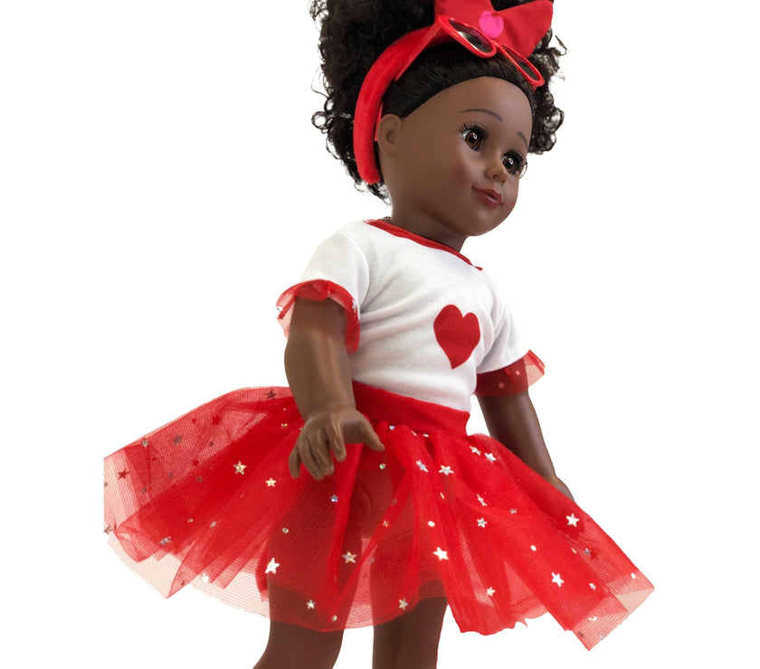 Playtime by Eimmie Playtime Pack Valentine's Day with Matching Child Accessories 18 Inch Dolls - OrangeOnions Wholesale
