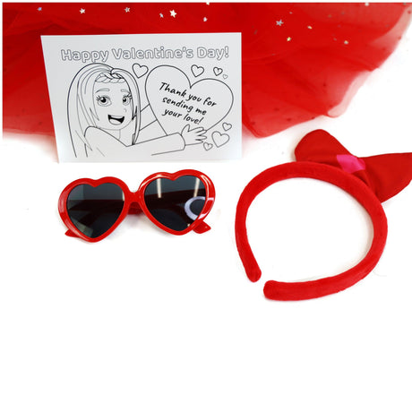 Playtime by Eimmie Playtime Pack Valentine's Day with Matching Child Accessories 18 Inch Dolls - OrangeOnions Wholesale