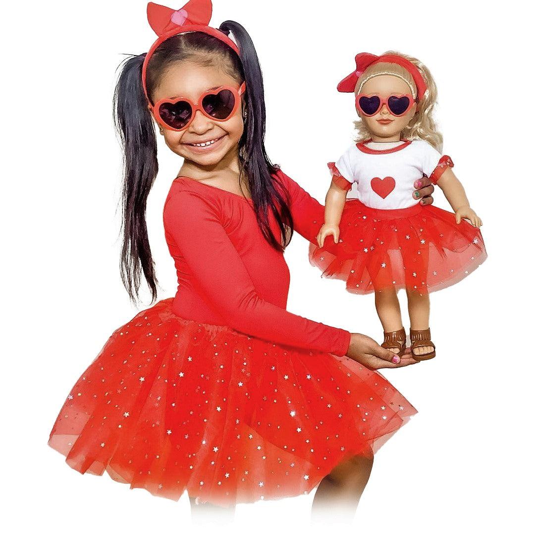 Playtime by Eimmie Playtime Pack Valentine's Day with Matching Child Accessories 18 Inch Dolls - OrangeOnions Wholesale