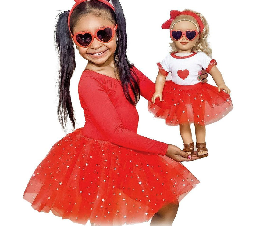 Playtime by Eimmie Playtime Pack Valentine's Day with Matching Child Accessories 18 Inch Dolls - OrangeOnions Wholesale