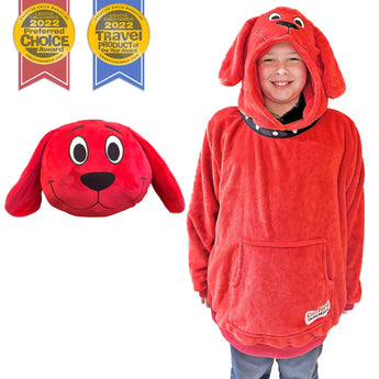 Plushible 2-in-1 Snugible Clifford the Big Red Dog Junior Size - OrangeOnions Wholesale