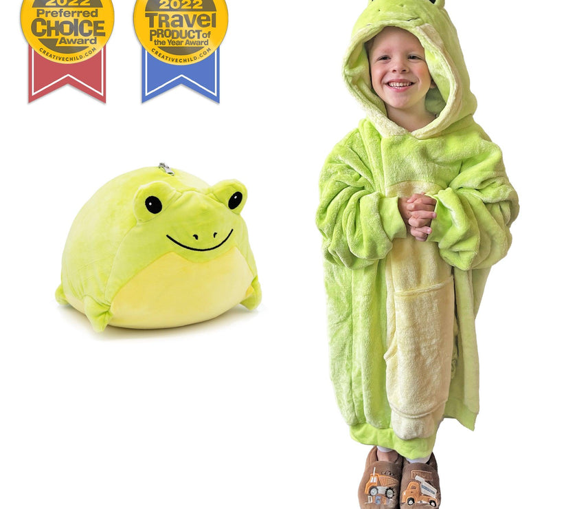 Plushible 2-in-1 Snugible Fren Froggie Junior Size - OrangeOnions Wholesale