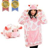 Plushible 2-in-1 Snugible Strawberry Cow - OrangeOnions Wholesale