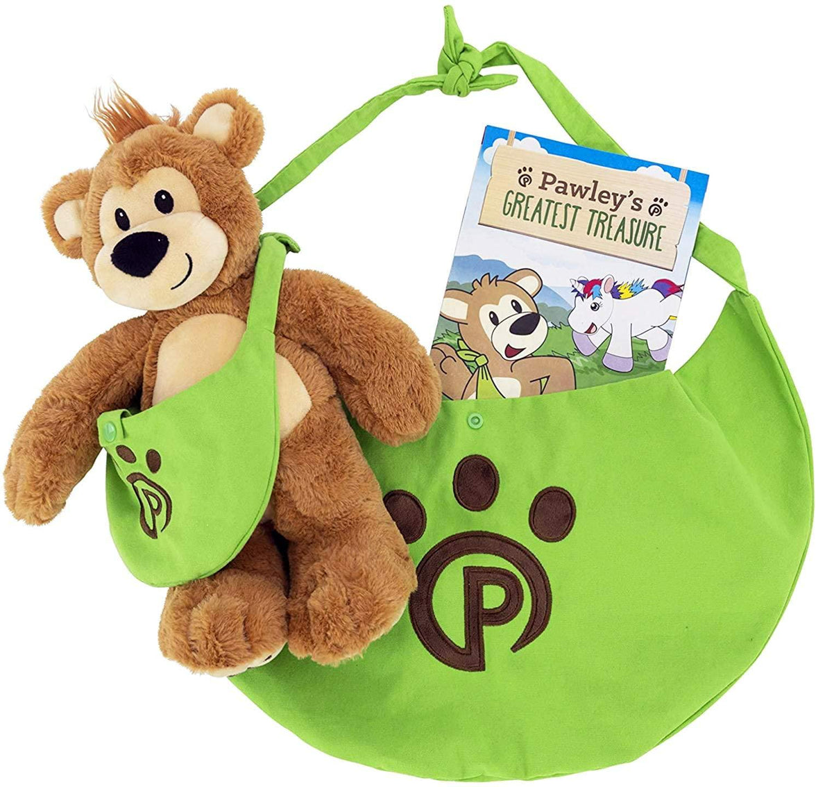 Plushible Adventure Book and Stuffed Animal Set Pawley's Greatest Treasure - OrangeOnions Wholesale