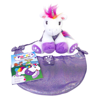 Plushible Adventure Book and Stuffed Animal Set Unicorn's Greatest Gift - OrangeOnions Wholesale