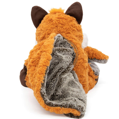 Plushible Blankie Bestie 2-in-1 Plush and Blanket Farley the Fox - OrangeOnions Wholesale