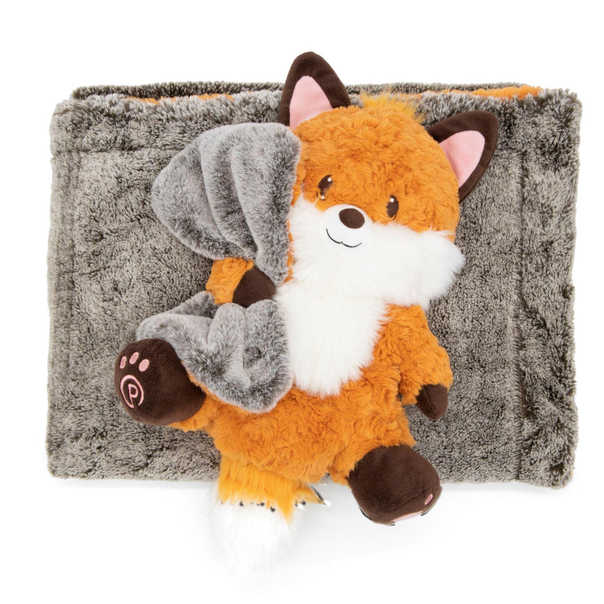 Plushible Blankie Bestie 2-in-1 Plush and Blanket Farley the Fox - OrangeOnions Wholesale