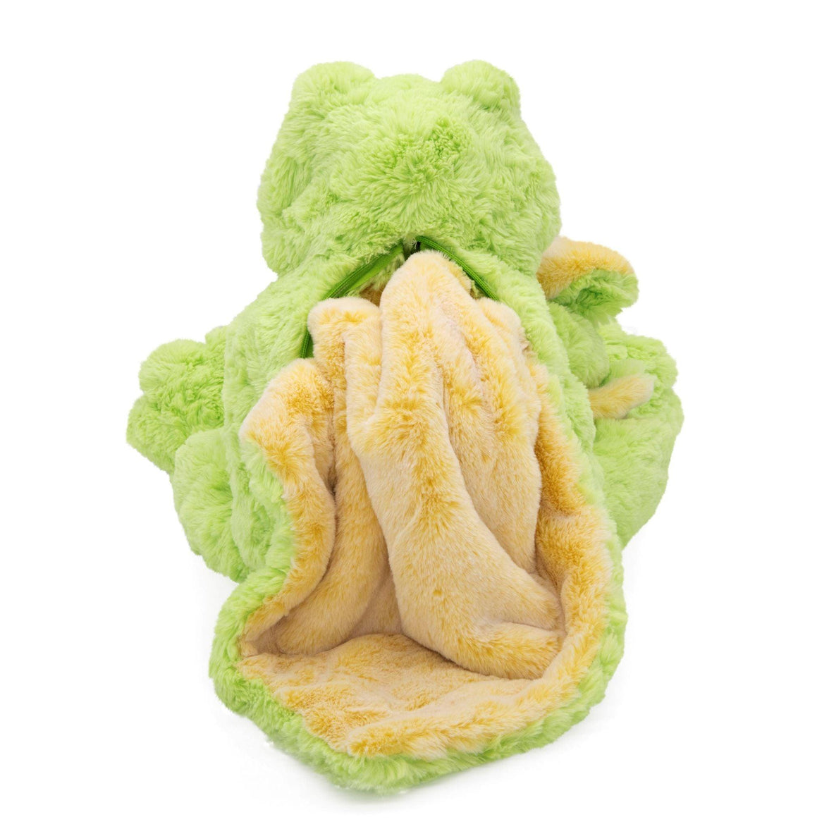Plushible Blankie Bestie 2-in-1 Plush and Blanket Filip the Frog - OrangeOnions Wholesale