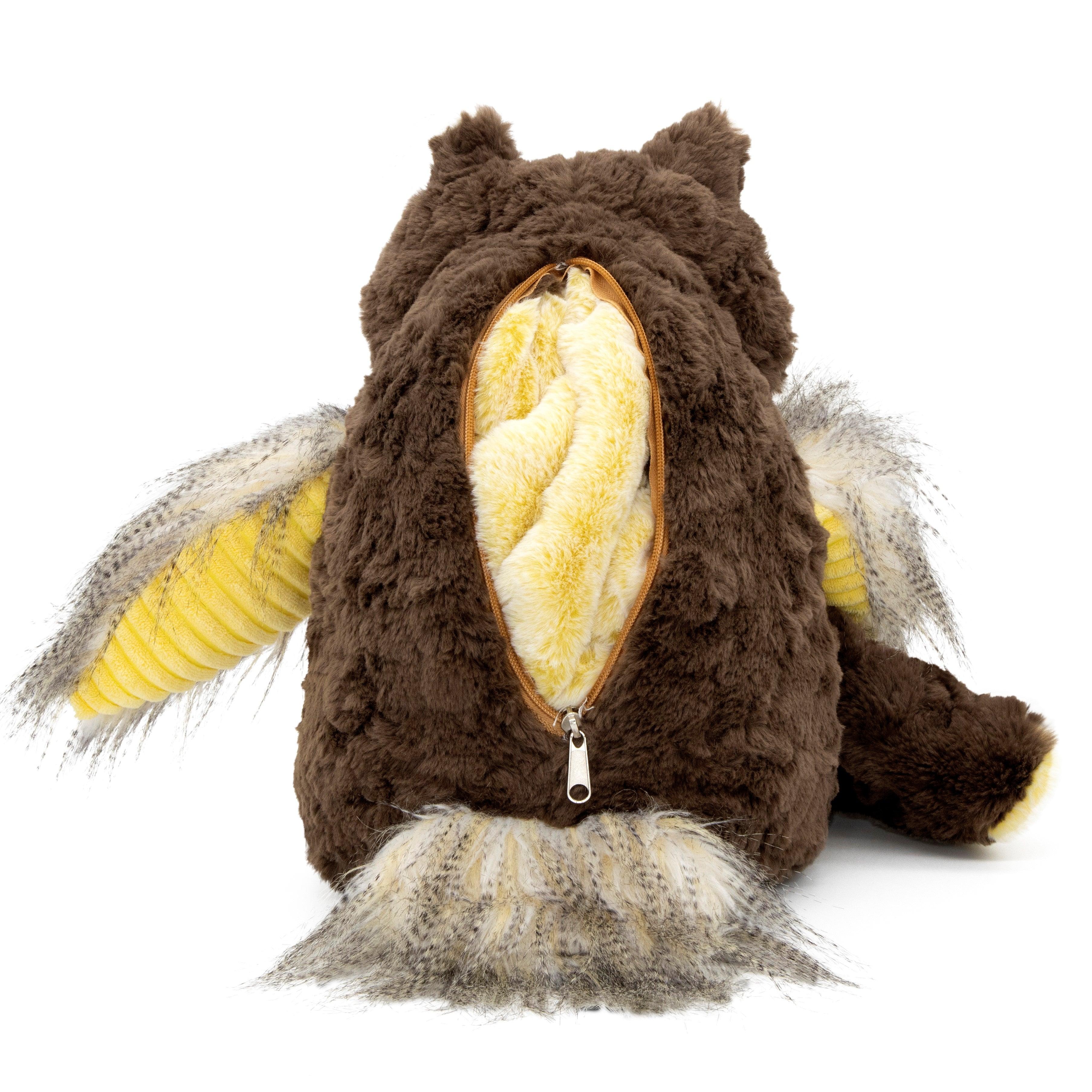 Plushible Blankie Bestie 2-in-1 Plush and Blanket Owliver the Owl - OrangeOnions Wholesale