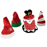 Plushible Christmas Animated Holiday Hat Candy Cane Striped - OrangeOnions Wholesale