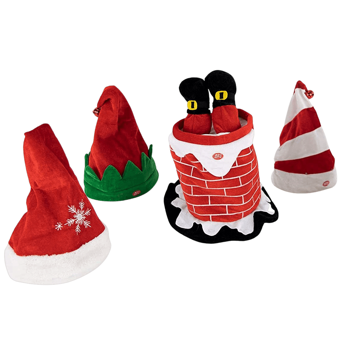 Plushible Christmas Animated Holiday Hat Elf Style - OrangeOnions Wholesale