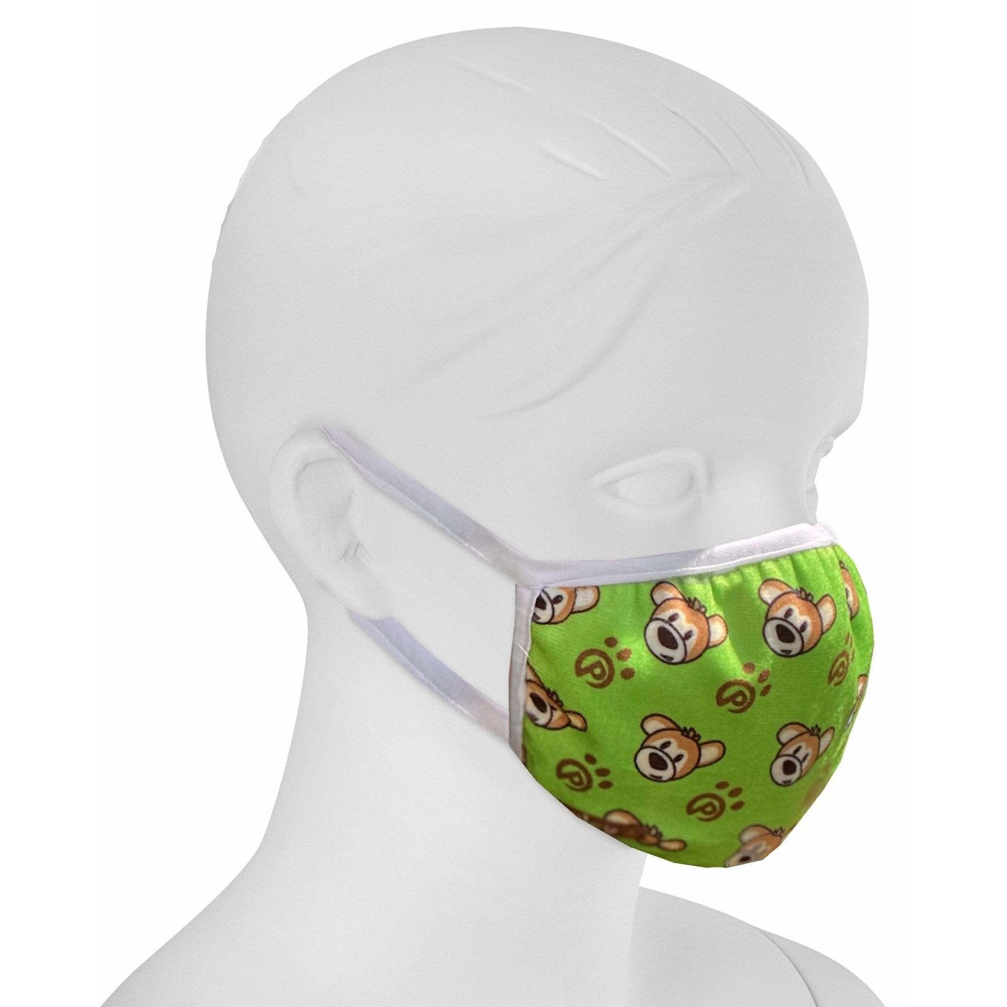 Plushible Face Mask Six Pack: Mixed Unicorn and Bear Prints - OrangeOnions Wholesale