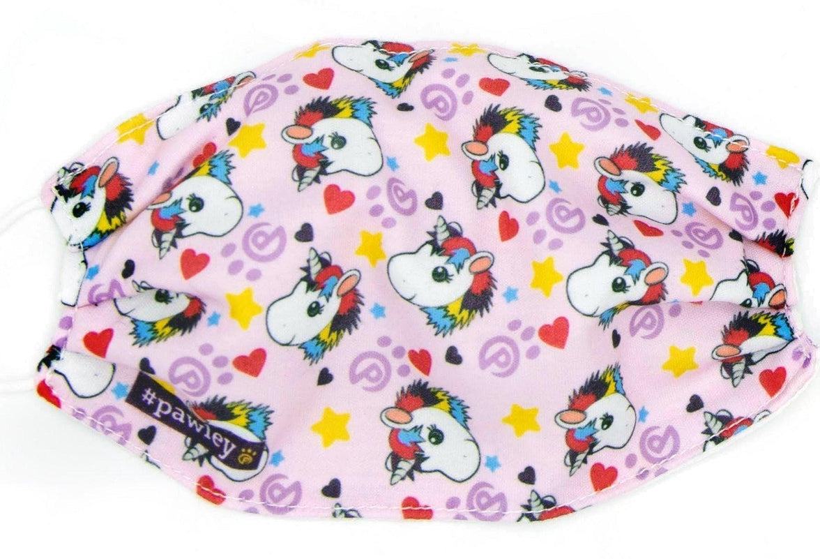 Plushible Face Masks Unicorn Print Adjustable (Single) - OrangeOnions Wholesale